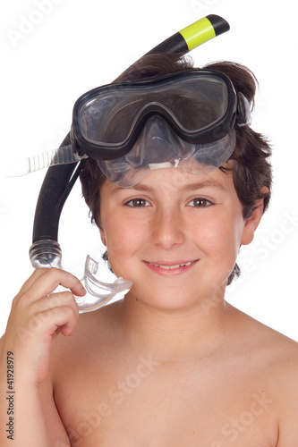 Foto: Adorable child with snorkelling equipment Adorable child with snorkelling equipment