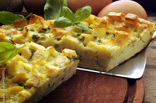 Foto: Frittata di patate Tortilla de patatas 马铃薯煎蛋 Frittata di patate Tortilla de patatas 马铃薯煎蛋