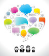 Family chat, speech icon, dialog, speak bubble. Family chat, speech icon, dialog, speak bubble.