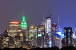New York Scene at Midtown at Night