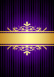 Silver vintage gold and purple background