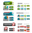 shopping cart, next and back icons / collection of vector icons