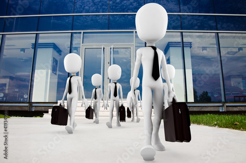 Illustration: 3d man business concept 3d man business concept