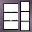 set of large format negatives, photo frames,vector set of large format negatives, photo frames,vector