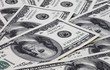 money: close up of one hundred dollars banknotes