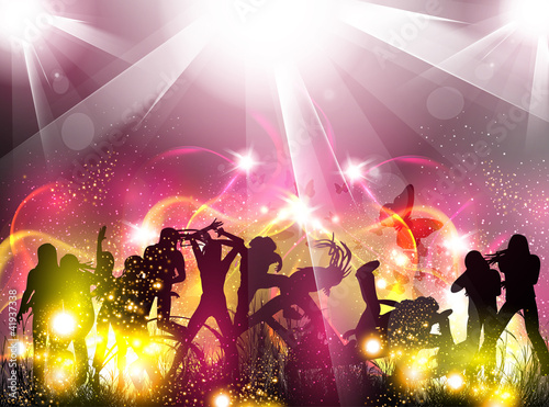 Vektor: Party color light illustration Party color light illustration