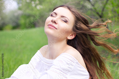 Photo: woman relaxing woman relaxing