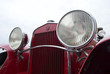 Close up detail of a classic vintage car