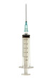 Emptyed disposable syringe