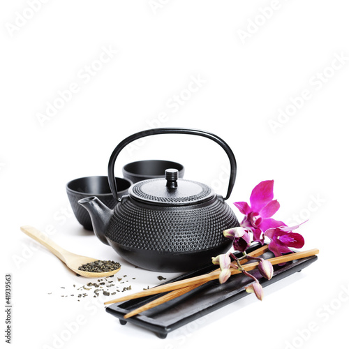 Photo: Tea pot and chopsticks Tea pot and chopsticks