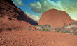 Shapes of Australian Outback in Northern Territory