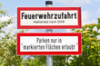 Feuerwehrzufahrt Feuerwehrzufahrt