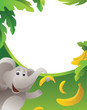 Frame with elephant Frame with elephant