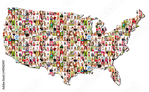Photo: Portraits of a lot of people - United States of America Portraits of a lot of people - United States of America
