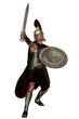 Roman legionnaire brandishing sword