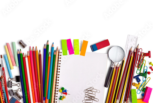 Foto: school education supplies items school education supplies items