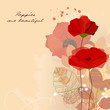 Vector flowers in retro style