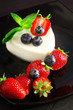 panna cotta with red fruits