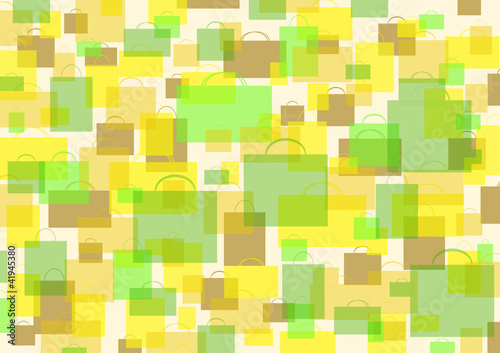 Illustration: Color background – shopping. Bio. Color background – shopping. Bio.