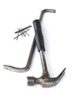 The old hammer and nail puller