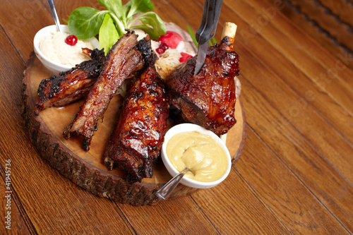 Photo: delicious BBQ ribs delicious BBQ ribs