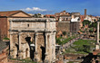 Roma, Fori Imperiali dal Campidoglio - arco di Settimio Severo
