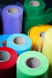 Reels of mesh material Reels of mesh material