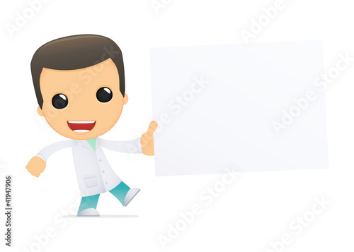 Vector: funny cartoon doctor funny cartoon doctor
