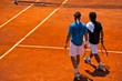 Match de tennis sur terre battue