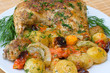 Fried chicken legs with vegetables Fried chicken legs with vegetables