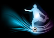 abstract football player