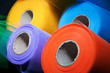 Reels of mesh material Reels of mesh material