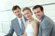 Portrait of smiling business team