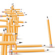 Background with pencils