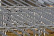 Montage Solarmodule im Solarpark