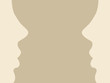 person silhouette on brown background person silhouette on brown background