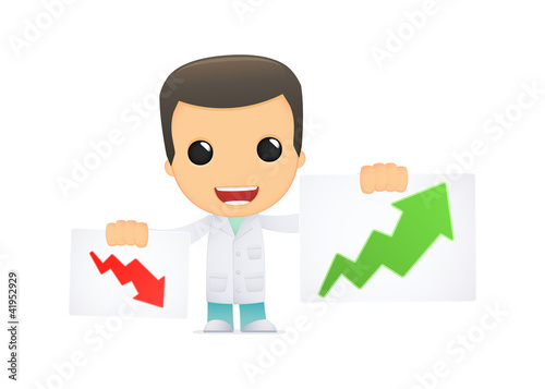 Vector: funny cartoon doctor funny cartoon doctor