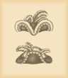 Louis XIV hats with feathers Louis XIV hats with feathers