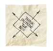 think outside the box on a napkin
