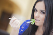 Girl eating