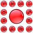 Zodiacal red buttons