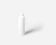 White plastic bottle on white background White plastic bottle on white background
