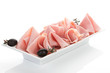 Luxurious ham slices.