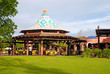 Outdoor restaurant in resort hotel(Zambia, Africa)