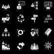 Management icons - black series Management icons - black series