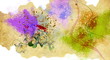 Video: old style decorative transition, growing flowers and butterfly old style decorative transition, growing flowers and butterfly