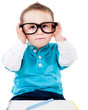 Young geeky student