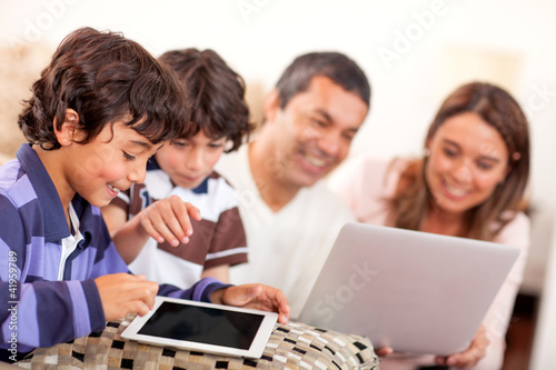 Photo: Technological family Technological family