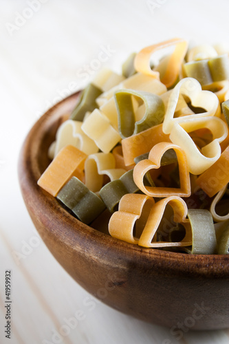 Photo: heart shaped pasta heart shaped pasta