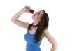 Drinking woman